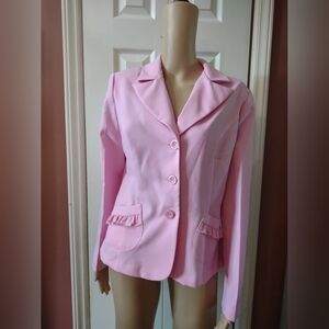 Breakin Loose women's size 11/12 pink over jacket business apparel